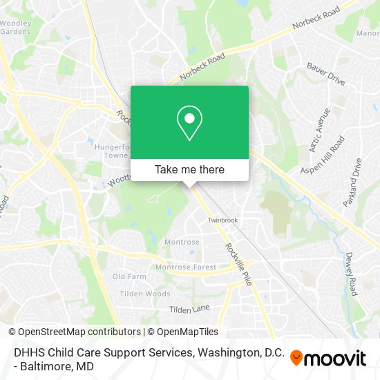 DHHS Child Care Support Services map