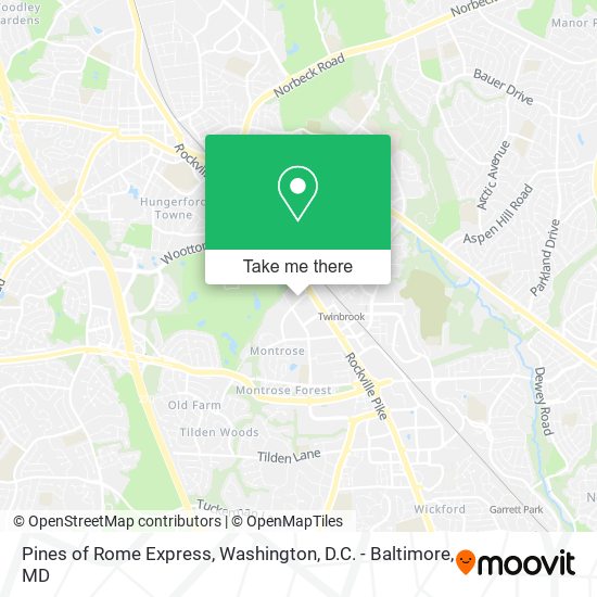 Pines of Rome Express map