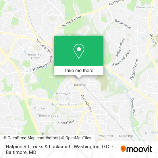 Halpine Rd Locks & Locksmith map