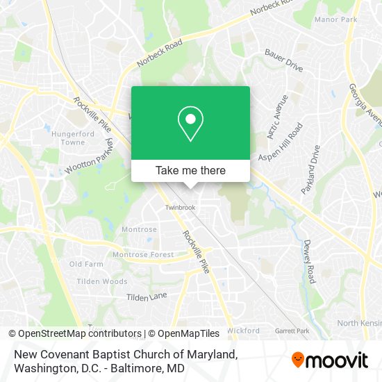 Mapa de New Covenant Baptist Church of Maryland