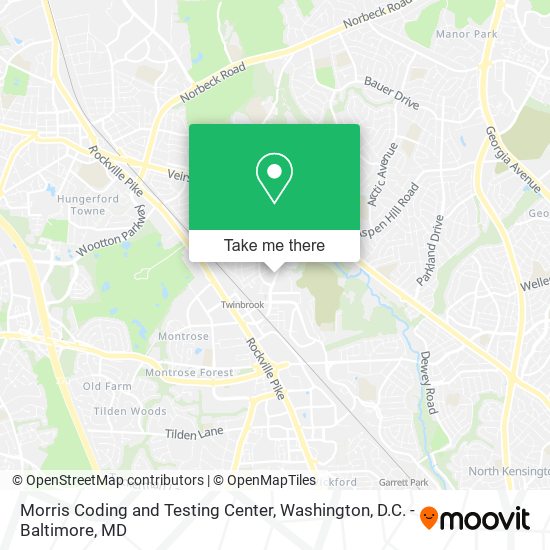 Morris Coding and Testing Center map
