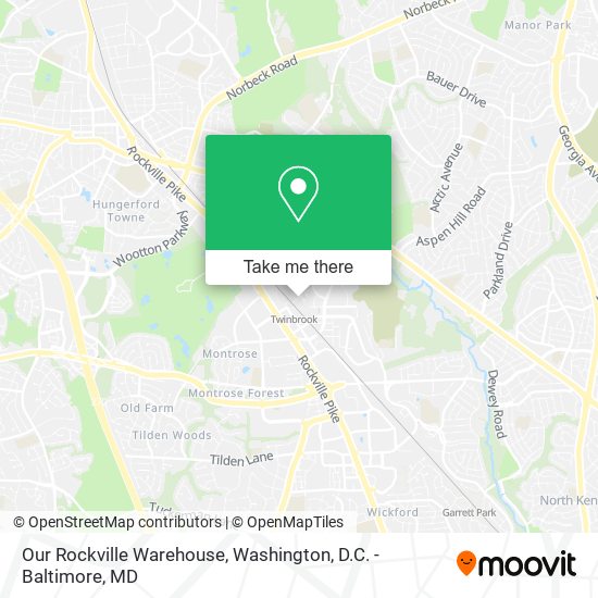 Mapa de Our Rockville Warehouse
