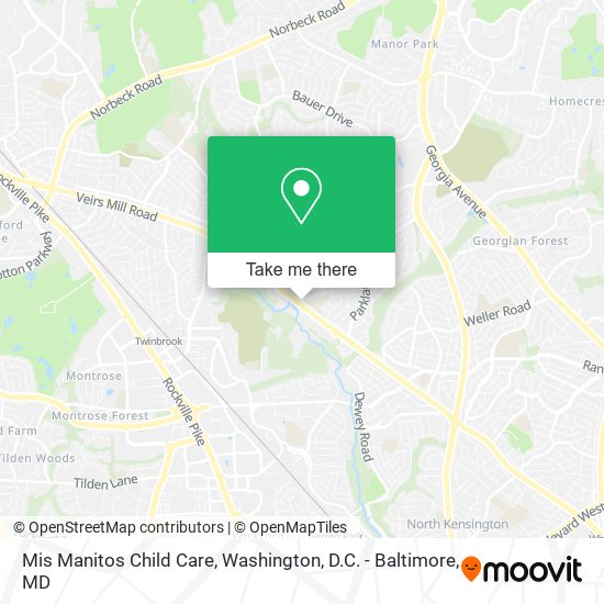 Mis Manitos Child Care map
