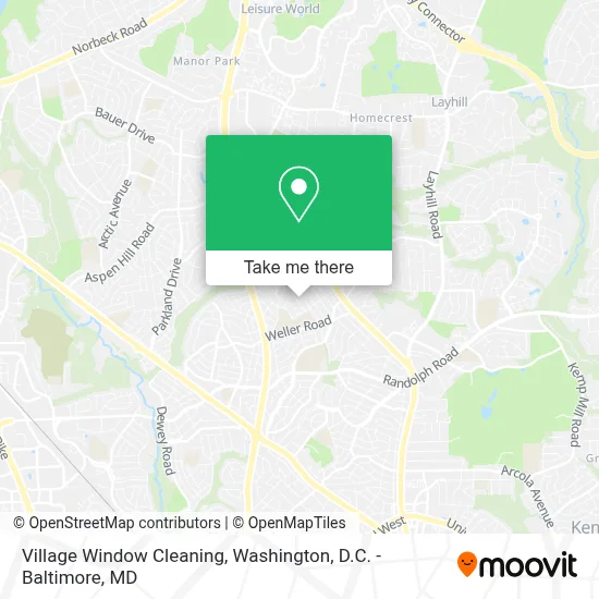 Village Window Cleaning map