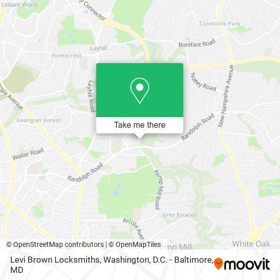 Mapa de Levi Brown Locksmiths