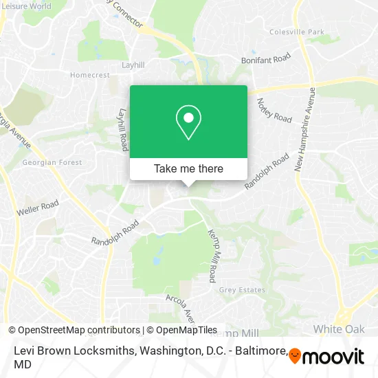 Mapa de Levi Brown Locksmiths