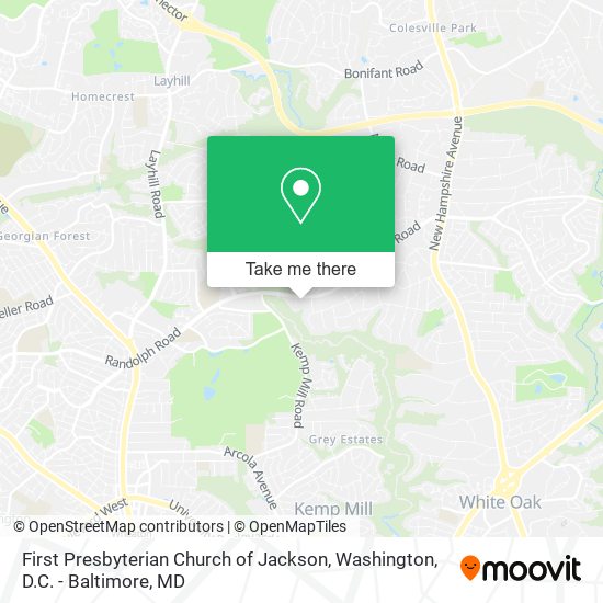 Mapa de First Presbyterian Church of Jackson