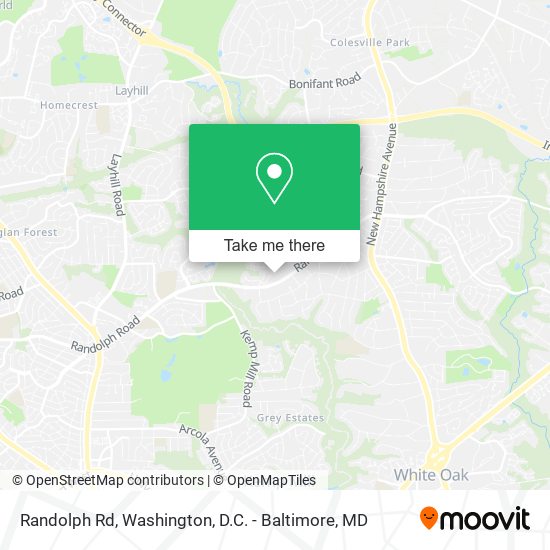 Randolph Rd map