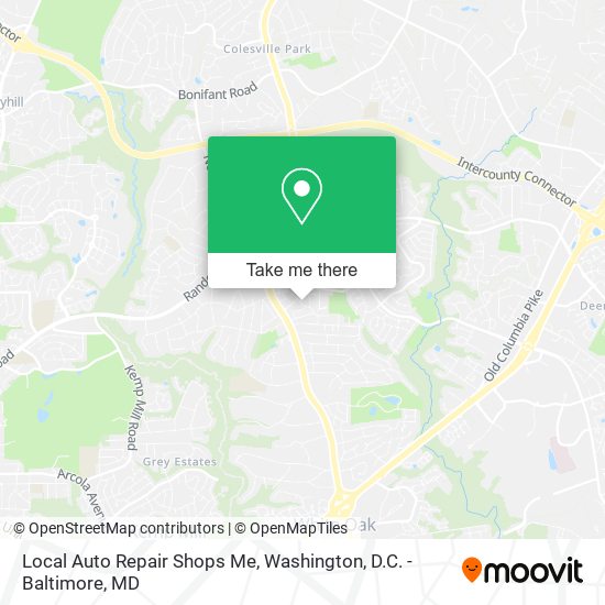 Local Auto Repair Shops Me map