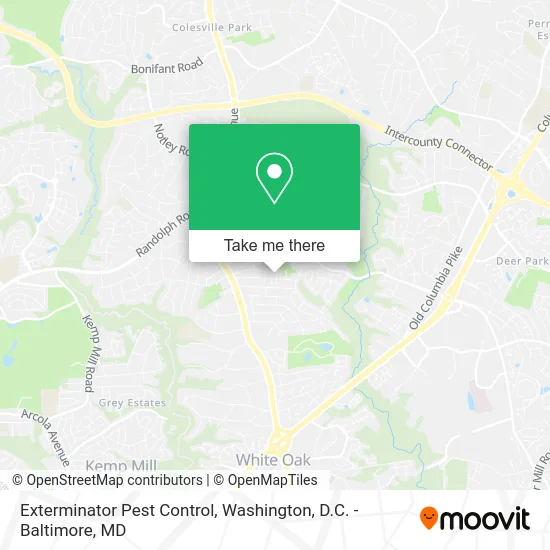 Exterminator Pest Control map