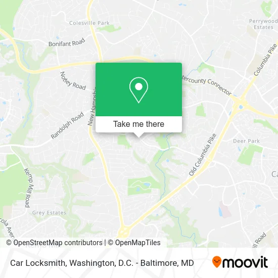 Car Locksmith map