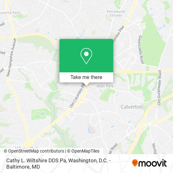 Cathy L. Wiltshire DDS Pa map