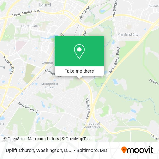 Uplift Church map
