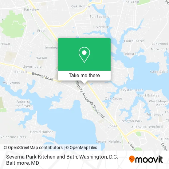 Severna Park Kitchen and Bath map