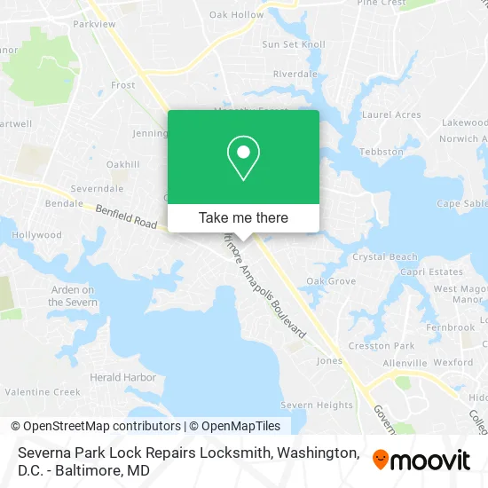Severna Park Lock Repairs Locksmith map