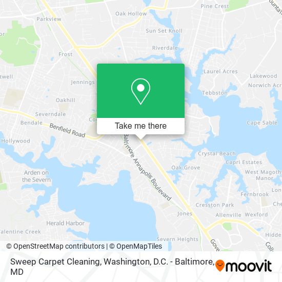 Mapa de Sweep Carpet Cleaning
