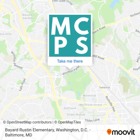 Bayard Rustin Elementary map