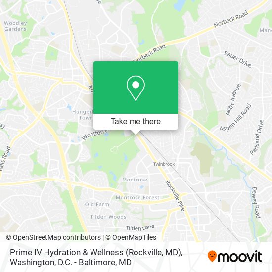 Mapa de Prime IV Hydration & Wellness (Rockville, MD)