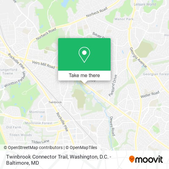 Mapa de Twinbrook Connector Trail