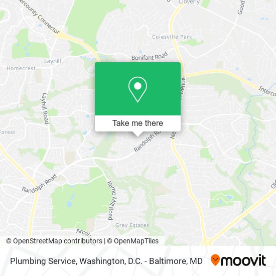 Mapa de Plumbing Service