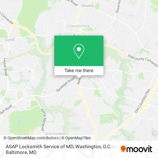 Mapa de ASAP Locksmith Service of MD