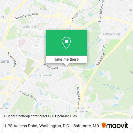 UPS Access Point map
