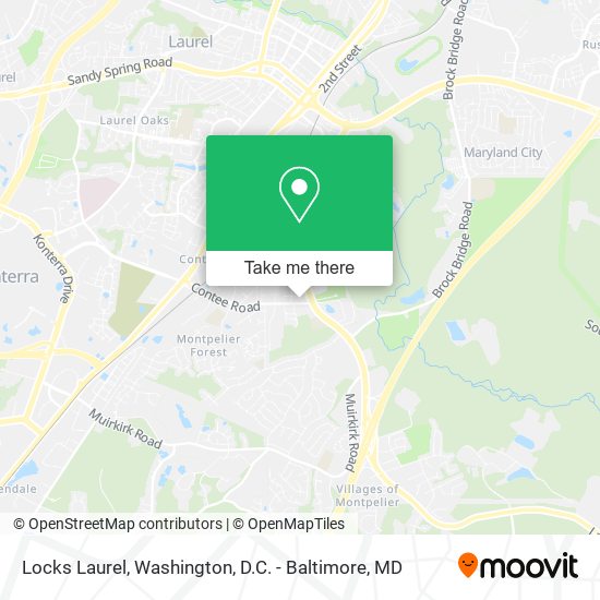 Locks Laurel map