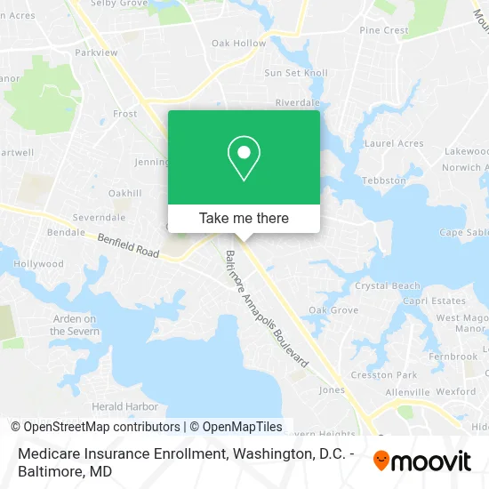 Medicare Insurance Enrollment map