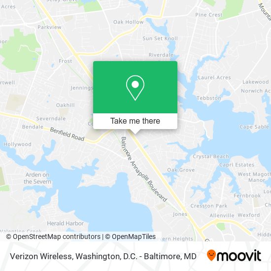 Mapa de Verizon Wireless