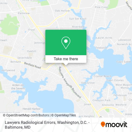 Lawyers Radiological Errors map