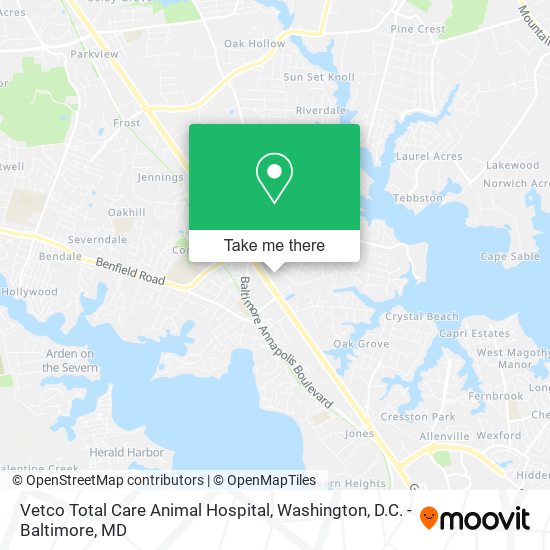 Vetco Total Care Animal Hospital map