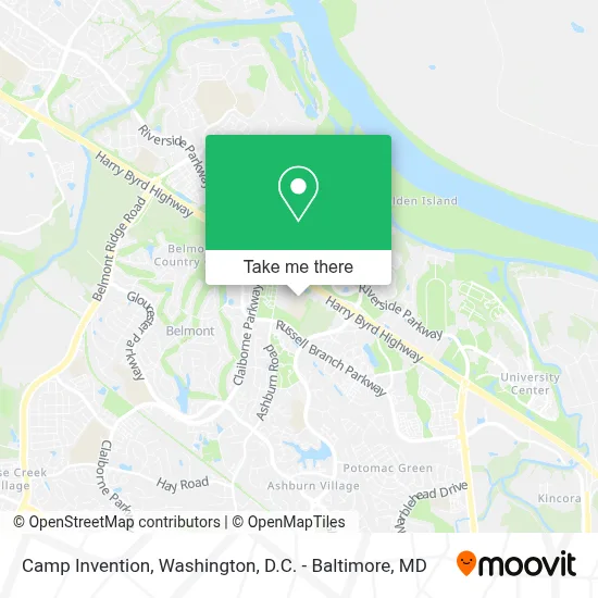 Camp Invention map