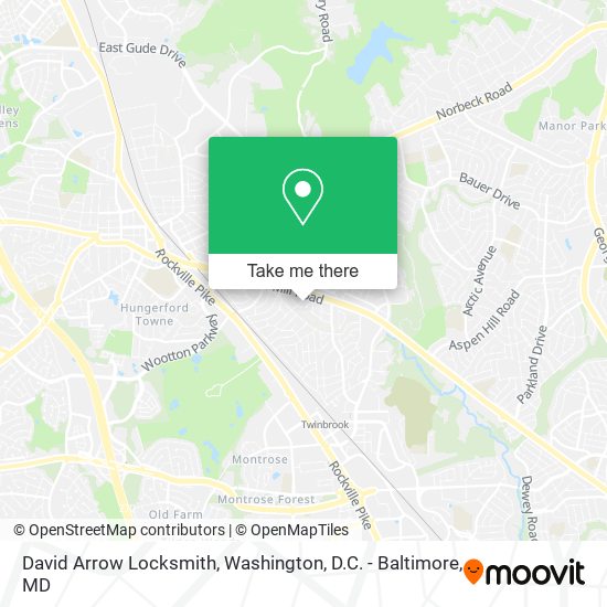 Mapa de David Arrow Locksmith