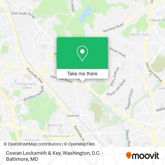 Cowan Locksmith & Key map