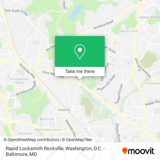 Rapid Locksmith Rockville map