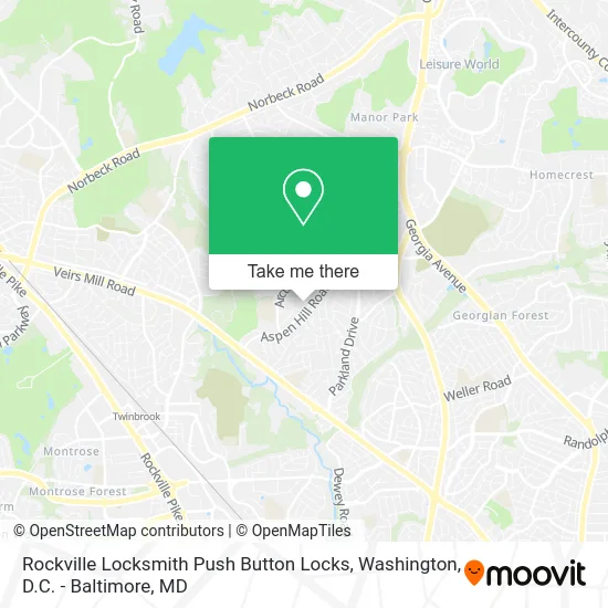Rockville Locksmith Push Button Locks map