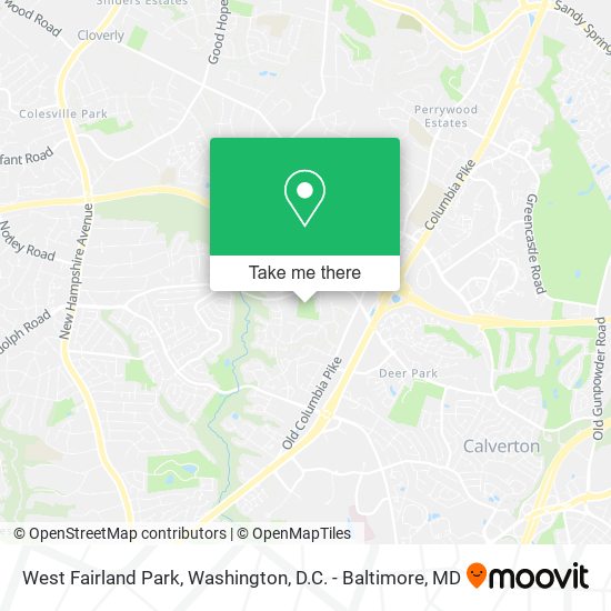 Mapa de West Fairland Park