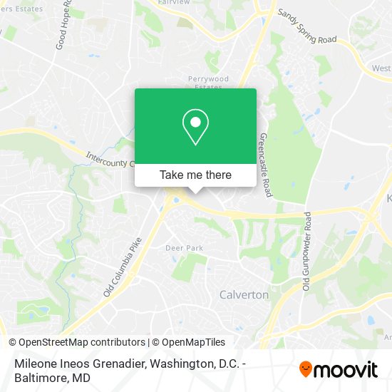 Mapa de Mileone Ineos Grenadier