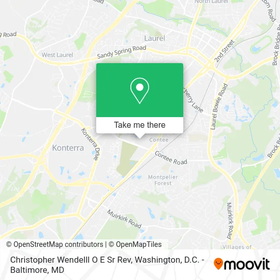 Christopher Wendelll O E Sr Rev map