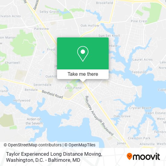 Mapa de Taylor Experienced Long Distance Moving
