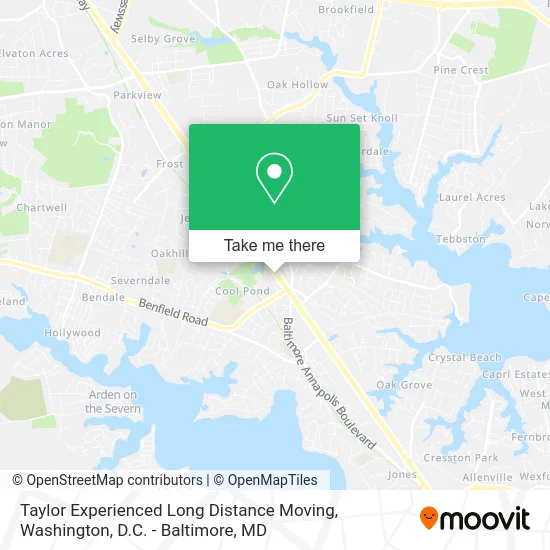 Taylor Experienced Long Distance Moving map
