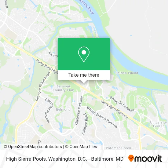 High Sierra Pools map