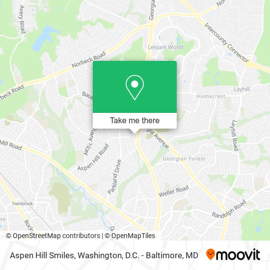 Mapa de Aspen Hill Smiles