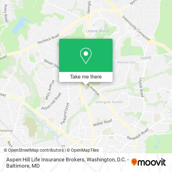 Aspen Hill Life Insurance Brokers map