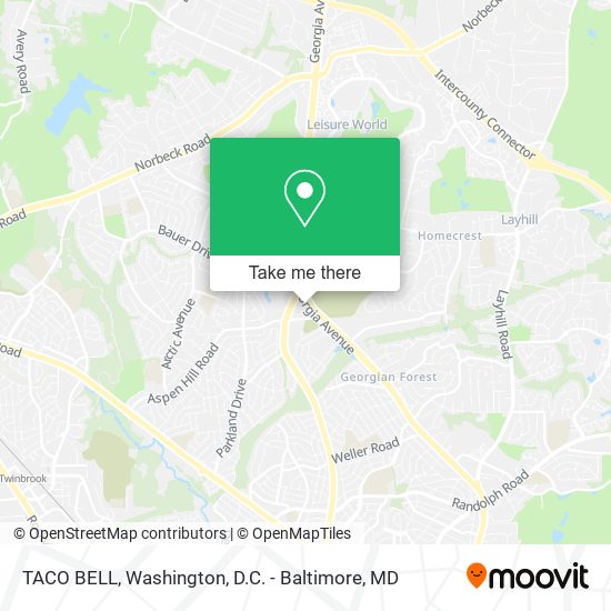 Mapa de TACO BELL