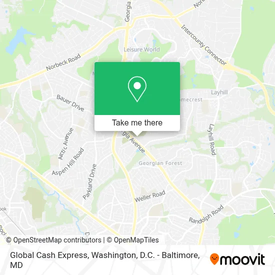 Global Cash Express map