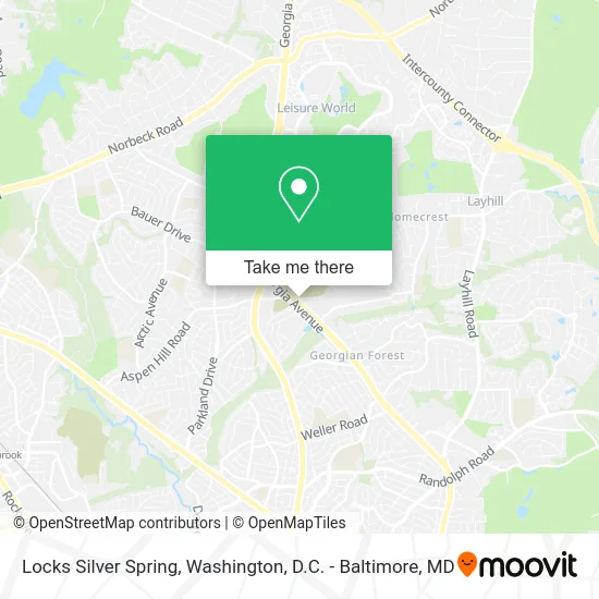 Locks Silver Spring map