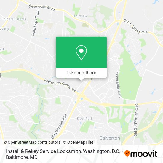Install & Rekey Service Locksmith map