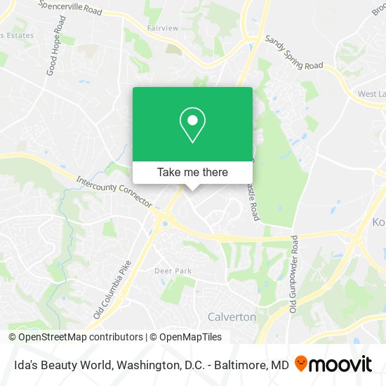Ida's Beauty World map