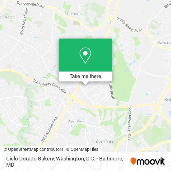 Mapa de Cielo Dorado Bakery